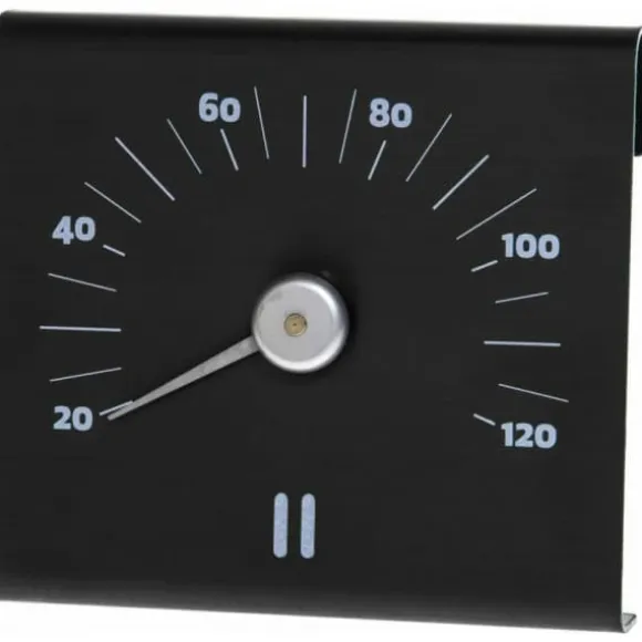 Afslappet Saunatermometer, aluminium, tjære