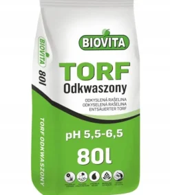 Afsyret tørvejord pH 5,5-6,5 BIOVITA 80L