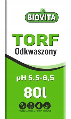 Afsyret tørvejord pH 5,5-6,5 BIOVITA 80L