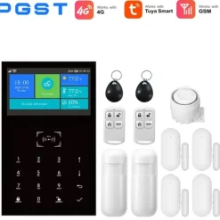 Alarm Sikkerhedssystem, Trådløs Kompatibilitet, Multi-Sprog Support,EU stik, 4G-C