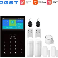 Alarm Sikkerhedssystem, Trådløs Kompatibilitet, Multi-Sprog Support,EU stik, 4G-B