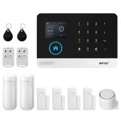 Alarm Sikkerhedssystem, Trådløs Forbindelse, Smart Home Kompatibilitet, 2G GSM Kit C, EU Stik