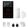 Alarm System Kit, Trådløs forbindelse, Smart Home Integration, 4G WiFi Kit A, EU stik