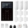 Alarm System, Trådløs Forbindelse, Smart Home Integration,4G WiFi Kit D, EU Stik