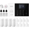Alarm System, Trådløs Forbindelse, Smart Home Kompatibilitet,2G GSM WiFi Kit E, EU Stik