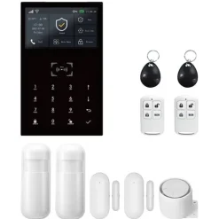 Alarm System, Trådløs Forbindelse, Smart Home Kompatibilitet,EU Stik, 2G GSM Kit B