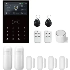 Alarm System, Trådløs Forbindelse, Smart Home Kompatibilitet,2G GSM Kit C, EU Stik