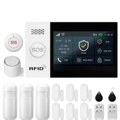 Alarm System, Trådløs Forbindelse, App Kontrol,2G-D, EU stik