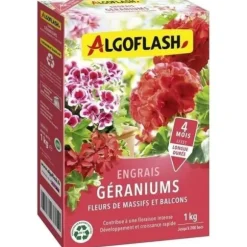 ALGOFLASH NATURASOL Gødning til pelargonier, blomsterbede og altaner - 1 kg