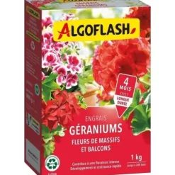 ALGOFLASH NATURASOL Gødning til pelargonier, blomsterbede og altaner - 1 kg