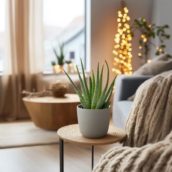 Aloe vera - Sæt med 6 - Aloe barbadensis - Højde 25-40cm - ⌀11cm