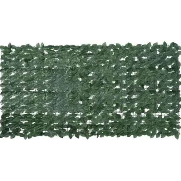 Altanafskærmning med mørkegrønne blade - Privatlivsskærm | Størrelse: 200x100 cm