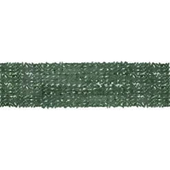 Altanafskærmning med mørkegrønne blade - Privatlivsskærm | Størrelse: 400x100 cm