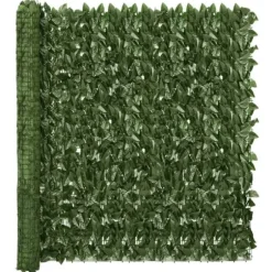 Altanafskærmning 600x150 cm mørkegrønne blade - Altanafskærmning - Altanafskærmninger - Home & Living