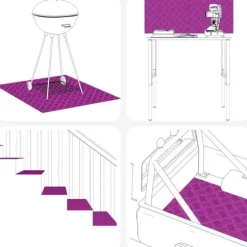 Aluminium Checker Plader - Skridsikre Trappetrin | Farve: Sølv | Størrelse: 90x50 cm