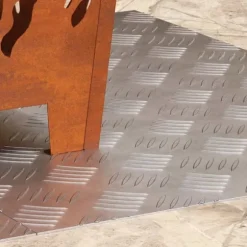 Aluminium Checker Plader 2 stk - Skridsikre trappetrin | Farve: Sølv | Størrelse: 70x50 cm
