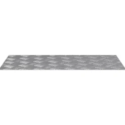 Aluminium Checker Plader - Skridsikre Trappetrin | Størrelse: 80x40 cm | Farve: Sølv