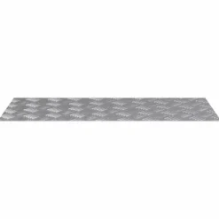 Aluminium Checker Plader - Skridsikre Trappetrin | Størrelse: 90x40 cm | Farve: Sølv