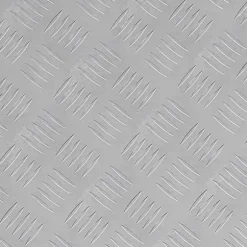 Aluminium Checker Plader 4 stk - Skridsikre Trapplik | Farve: Sølv | Størrelse: 40x40 cm