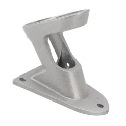 Aluminiumslegering dobbelthuls flagstangholderbeslag - kraftig, rustsikker, udendørs flagholder (sølv)