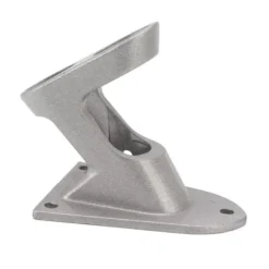 Aluminiumslegering dobbelthuls flagstangholderbeslag - kraftig, rustsikker, udendørs flagholder (sølv)