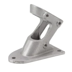 Aluminiumslegering dobbelthuls flagstangholderbeslag - kraftig, rustsikker, udendørs flagholder (sølv)