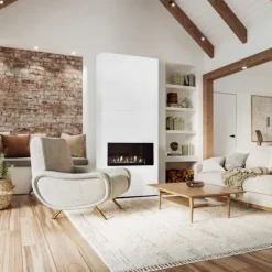Ambiance BCW bioethanol pejs - Hvid - Højt til loftet - 3,5 KW varme