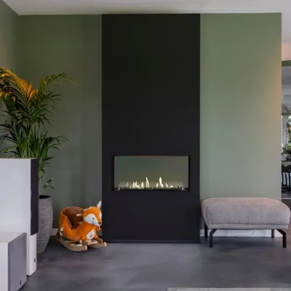 Ambiance BOB bio-ethanol tunnelovn - Sort - Rumdeler - Højt til loftet - 3,5 KW varme