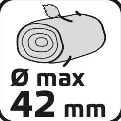 Amboltsaks 710 mm, skærediameter 42 mm, aluminiumshåndtag