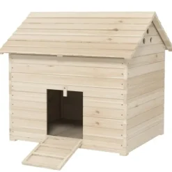 Andehus, 100x82,5x91 cm, naturligt træ