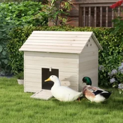Andehus, 100x82,5x91 cm, naturligt træ
