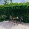 Antikbrun jernpergola til roser og klatreplanter | Størrelse: 6x3x2,5 m