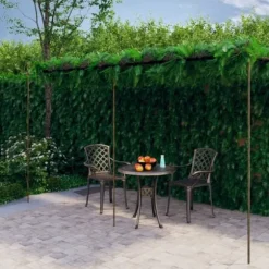 Antikbrun jernpergola til roser og klatreplanter | Størrelse: 6x3x2,5 m