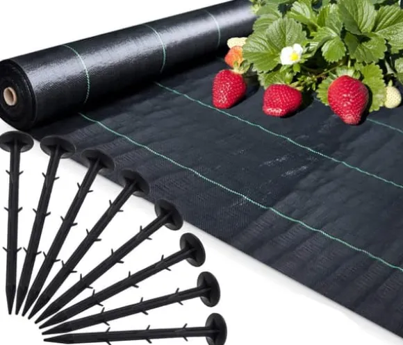 Anti-roddug - Agrotekstil - 1,1 x 50 m - 50 jordstifter