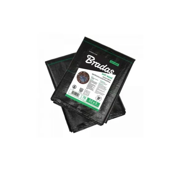 Anti-weed vævet PP sort UV, 70g, 3,2 x 5m