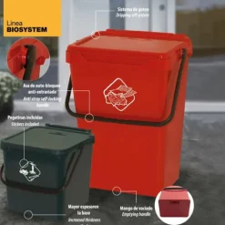 Artplast Affaldsspanden Biosystem 4x3.5x39 Cm Grøn
