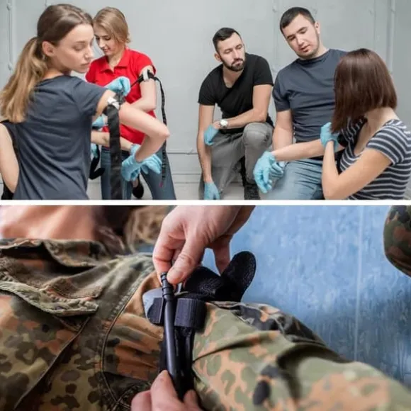 Auledio Turnstile Tactical Turniquet Emergency Kit til jagt og vandreture, til udendørs alvorlige nødsituationer og blodtabskontrol varevogn