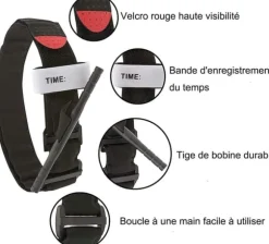 Auledio Turnstile Tactical Turniquet Emergency Kit til jagt og vandreture, til udendørs alvorlige nødsituationer og blodtabskontrol varevogn