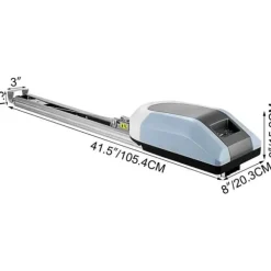 Automatisk garageportåbner, driftsstøj 60 dB, dimensioner 41,5 x 6 x 8 tommer,1000 N