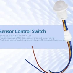 Automatisk LED-bevægelsessensor - HW06A, Infrarød kontrol, 1-40W, 35*25mm