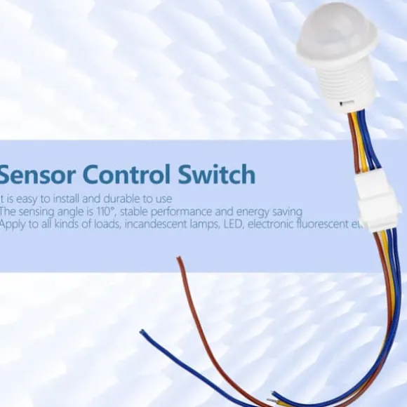 Automatisk LED-bevægelsessensor - HW06A, Infrarød kontrol, 1-40W, 35*25mm