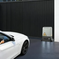 Automatisk skydeportsåbner - Portmotor - 370 W - 220 V - Fjernbetjening - 6 Tandstænger - CE-godkendt - Fail Safe