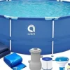 Avenli 305 cm Familie Oppustelig Pool Sæt med Pumpe, Ideel til Børn & Sommerfest