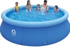 Avenli 244cm Familie Oppustelig Pool med Pumpe, Grunddække & Tilbehør