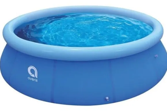 Avenli 244cm Rund Oppustelig Pool Sæt med Pumpe & Filtersystem - Perfekt til Haveentusiaster