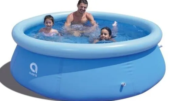 Avenli 244cm Rund Oppustelig Pool Sæt med Pumpe & Filtersystem - Perfekt til Haveentusiaster