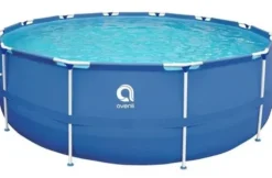 Avenli 305cm Rund Overjordisk Pool Sæt med Pumpe, 4383L Kapacitet, 3-lags PVC, Blå