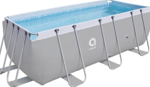 Avenli 400x200x99cm Rektangulær Overjordisk Pool med Filterpumpe til Haveentusiaster