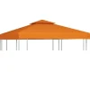 Baldakin til havepavillon 3x3 m - Sol- og regnbeskyttelse | Farve: Orange | Størrelse: 310 g/m²