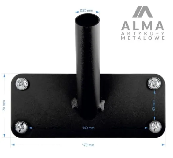 BALKONFLAGHOLDER TIL BALUSTRADE OG ALLAN